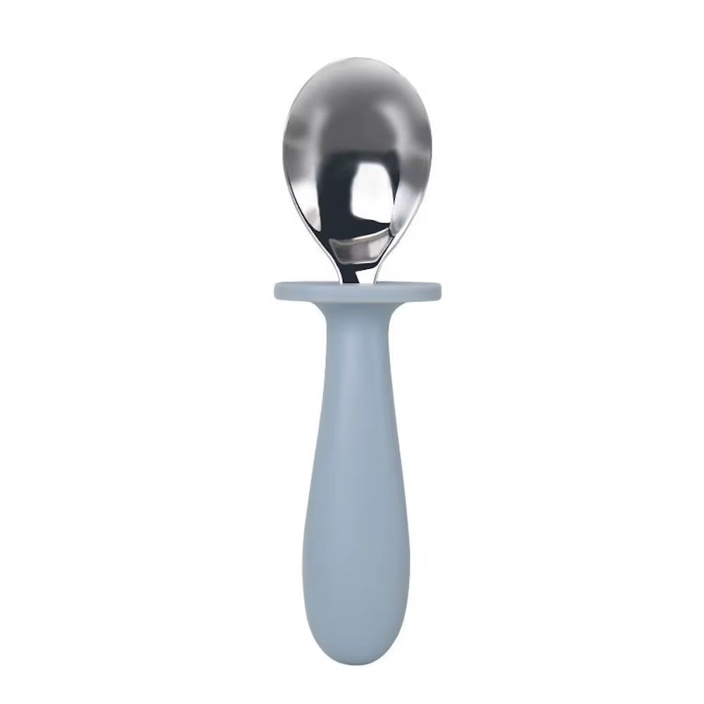 Set cuchara y tenedor silicona y metal