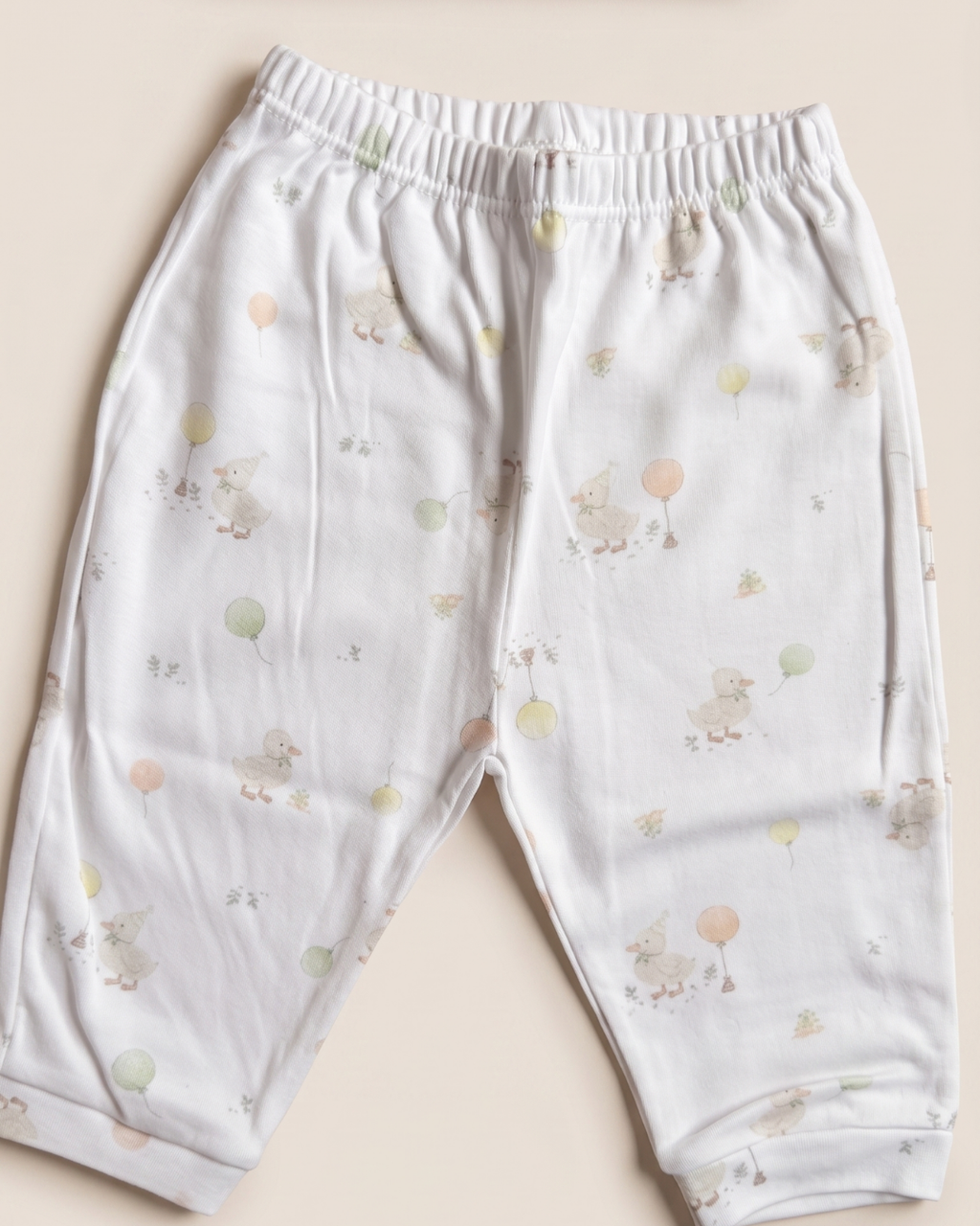 Set tres piezas 100% algodón pima patitos unisex