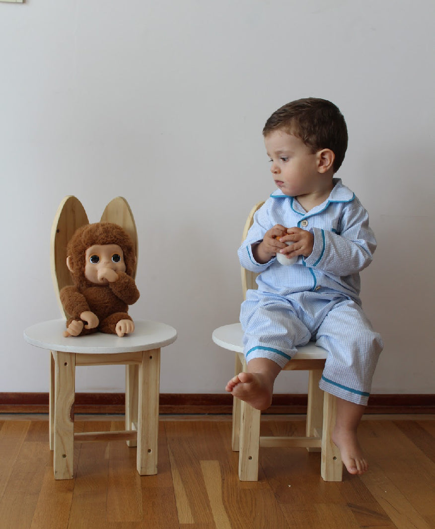 Pijama Vichy celeste - niño
