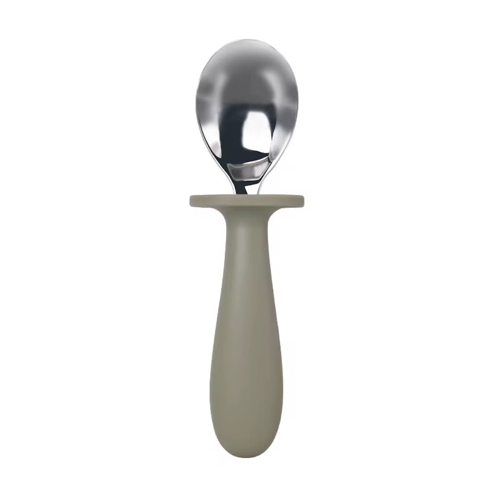 Set cuchara y tenedor silicona y metal