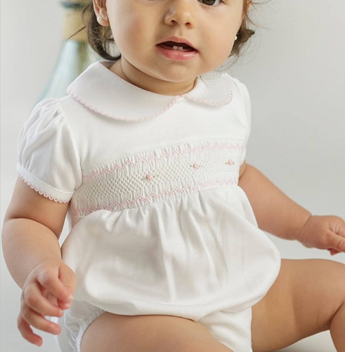 Body m/c smock rosado