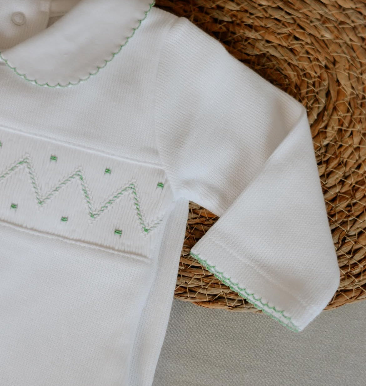 Enterito smock verde