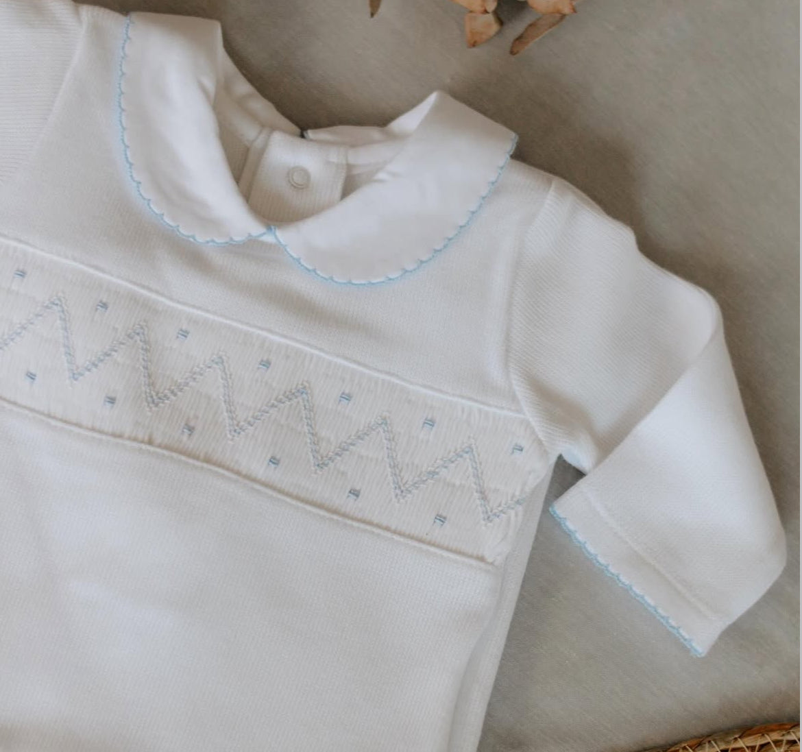 Enterito smock celeste