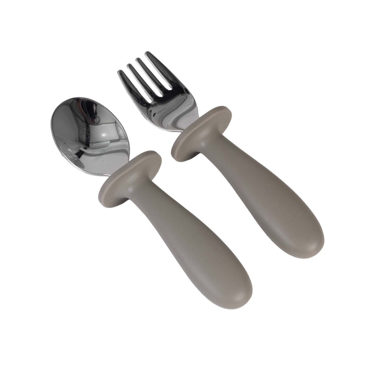 Set cuchara y tenedor silicona y metal