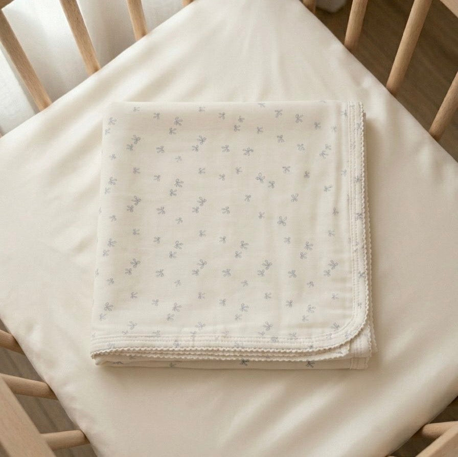 Manta moñitos algodón pima