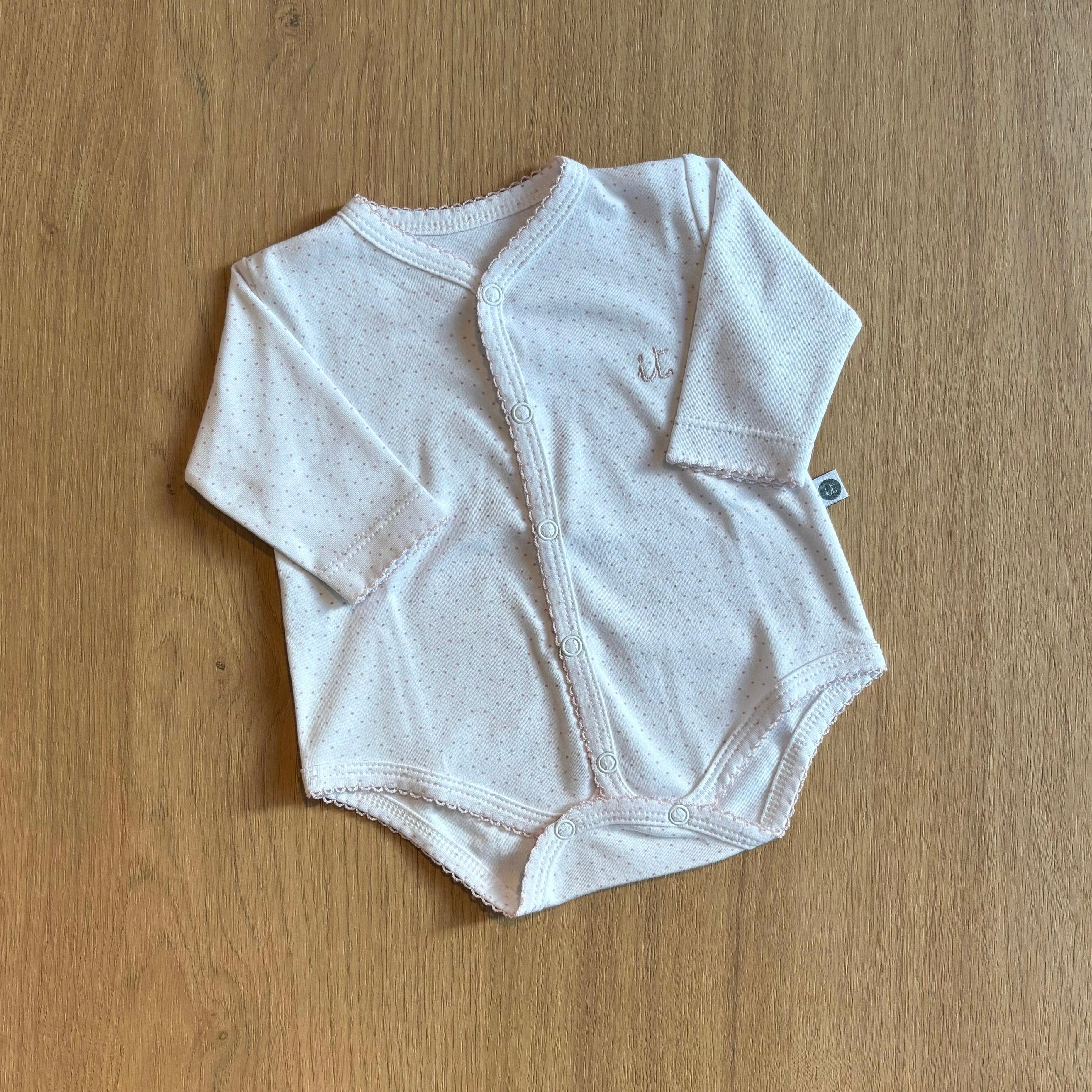 Body puntitos algodón pima