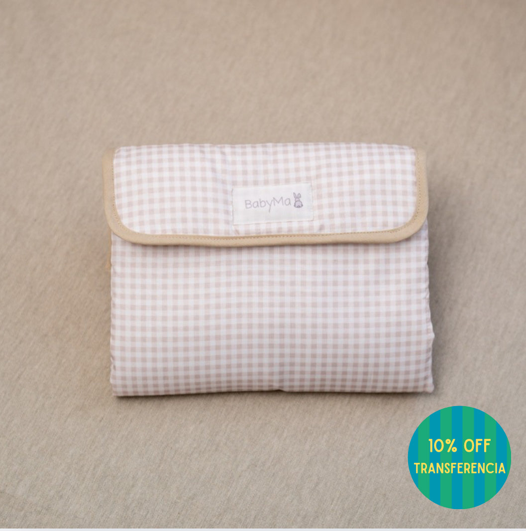 Cambiador portátil Vichy beige