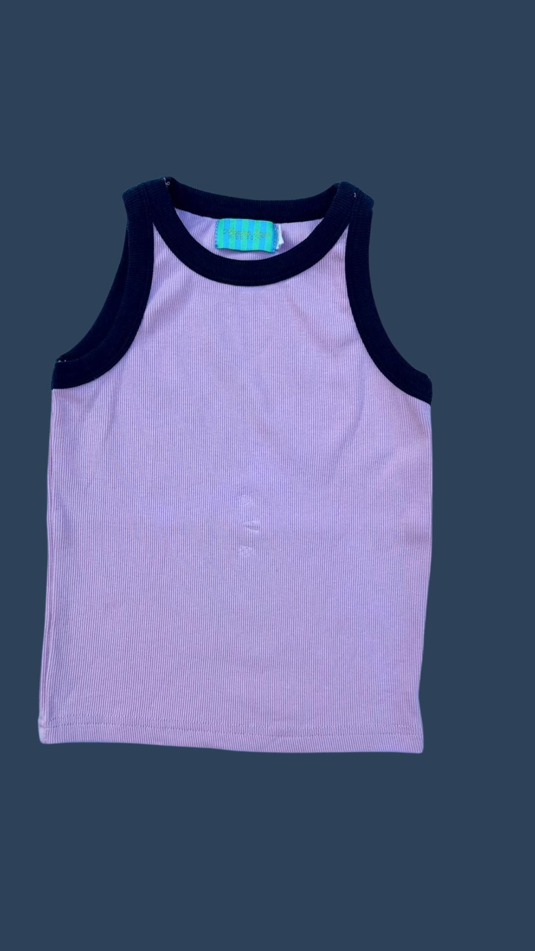 Musculosa rib niña- rosa