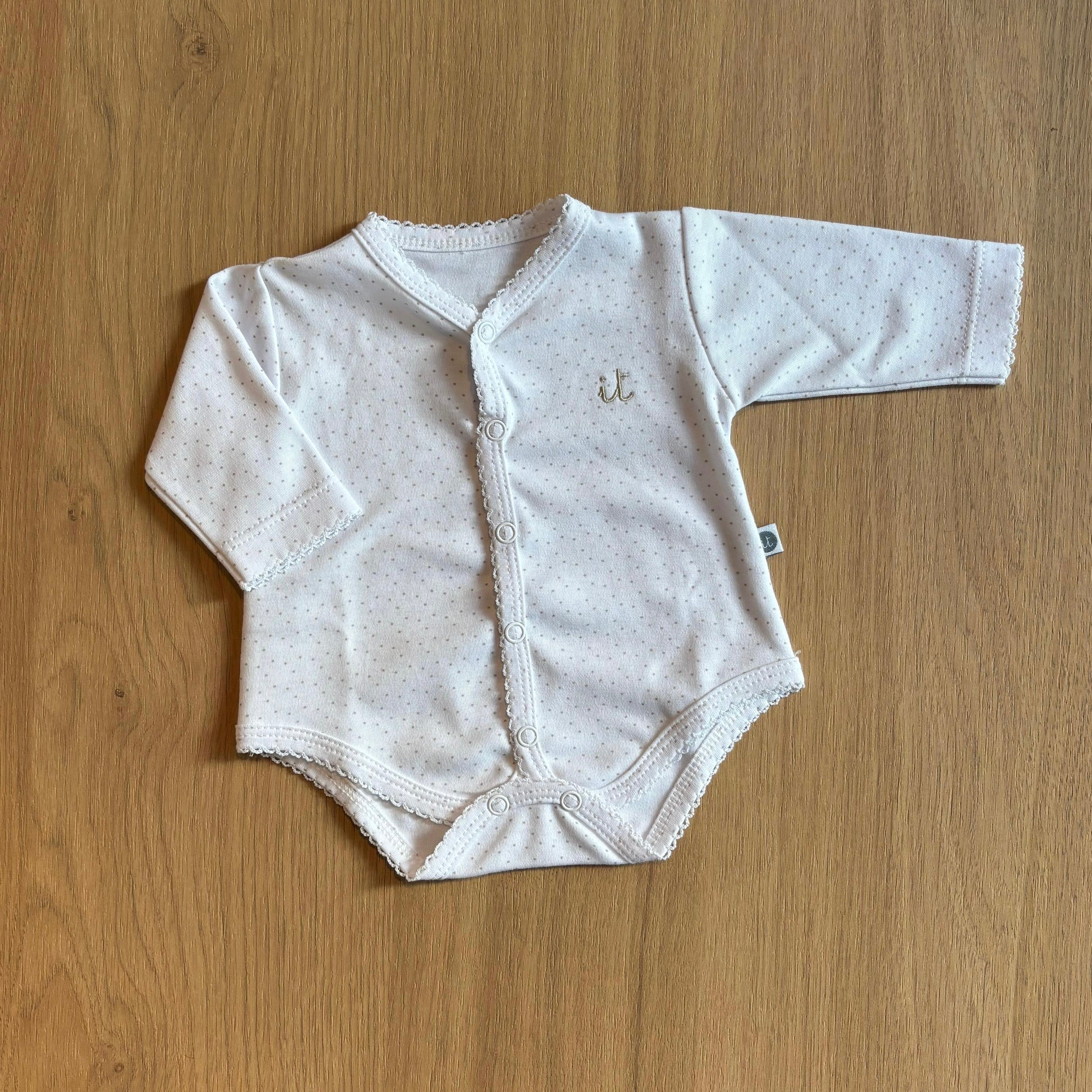 Body puntitos algodón pima