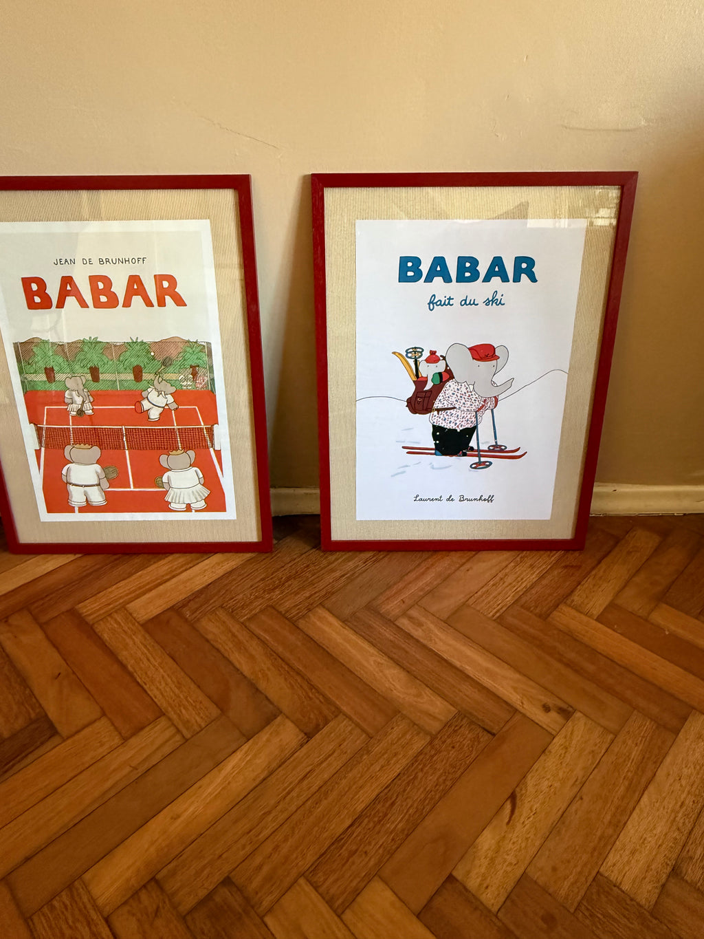 Cuadro Babar Ski- paspartú tela