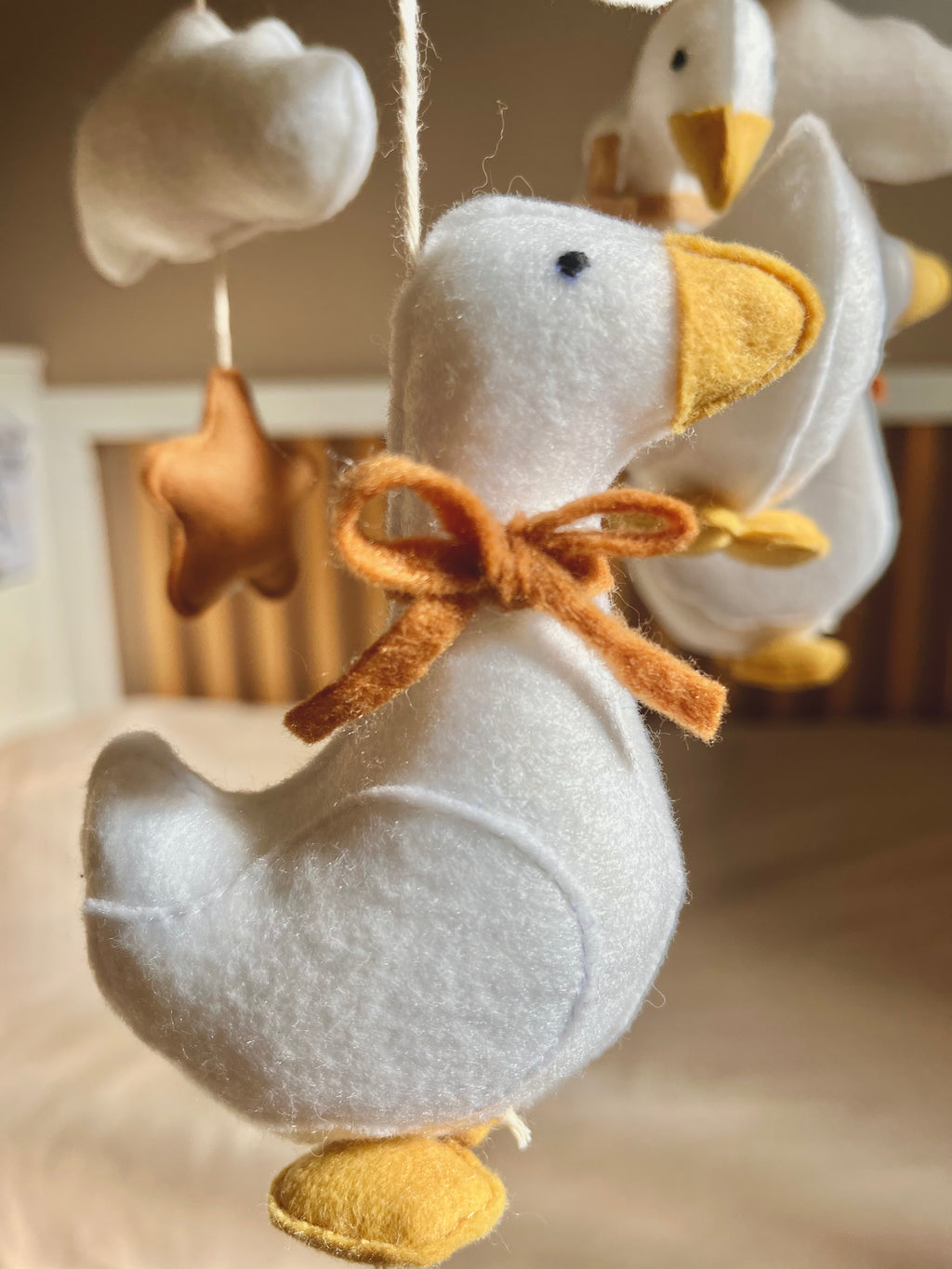 Móvil Patitos con soporte