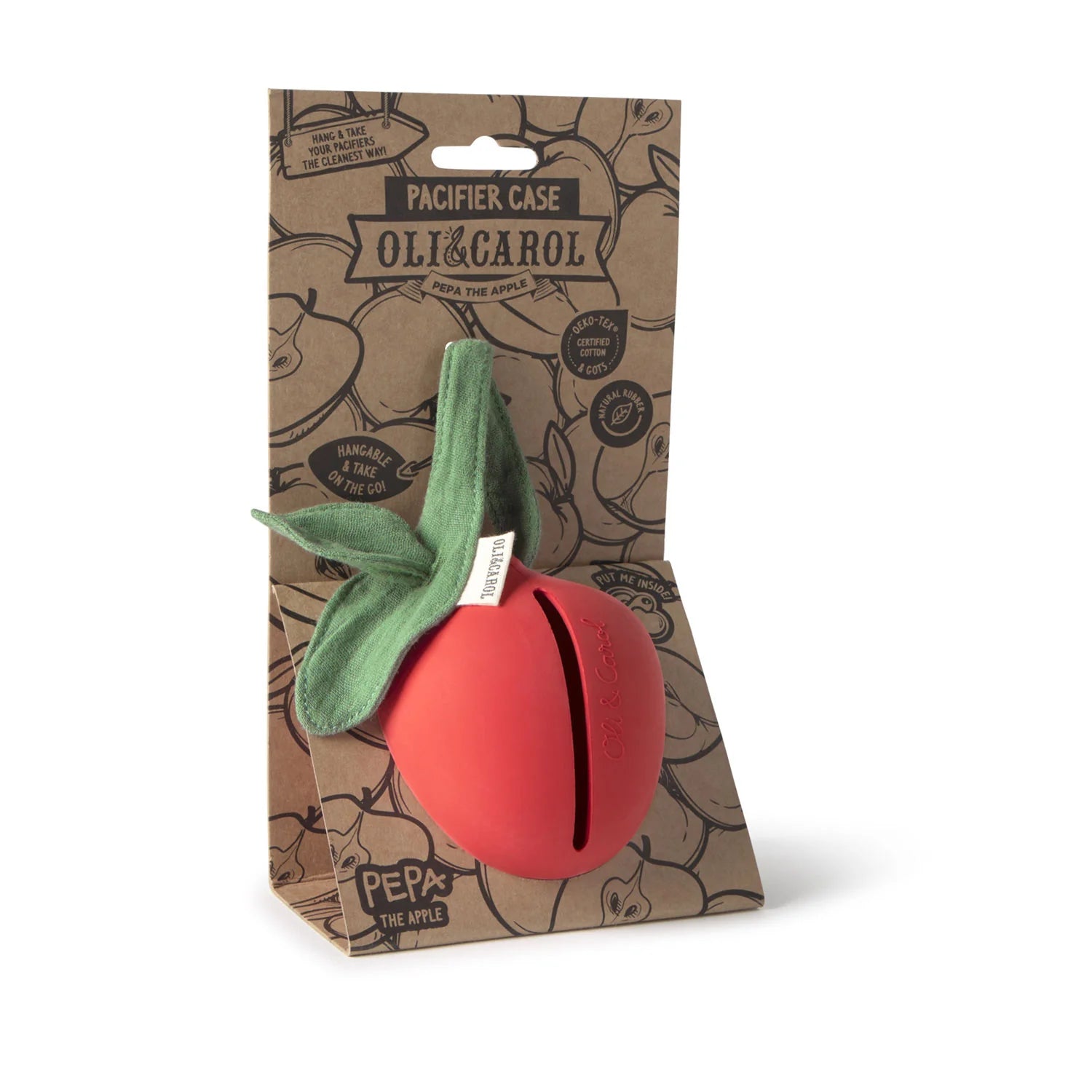 Portachupetes Pepa the Apple- Oli & Carol
