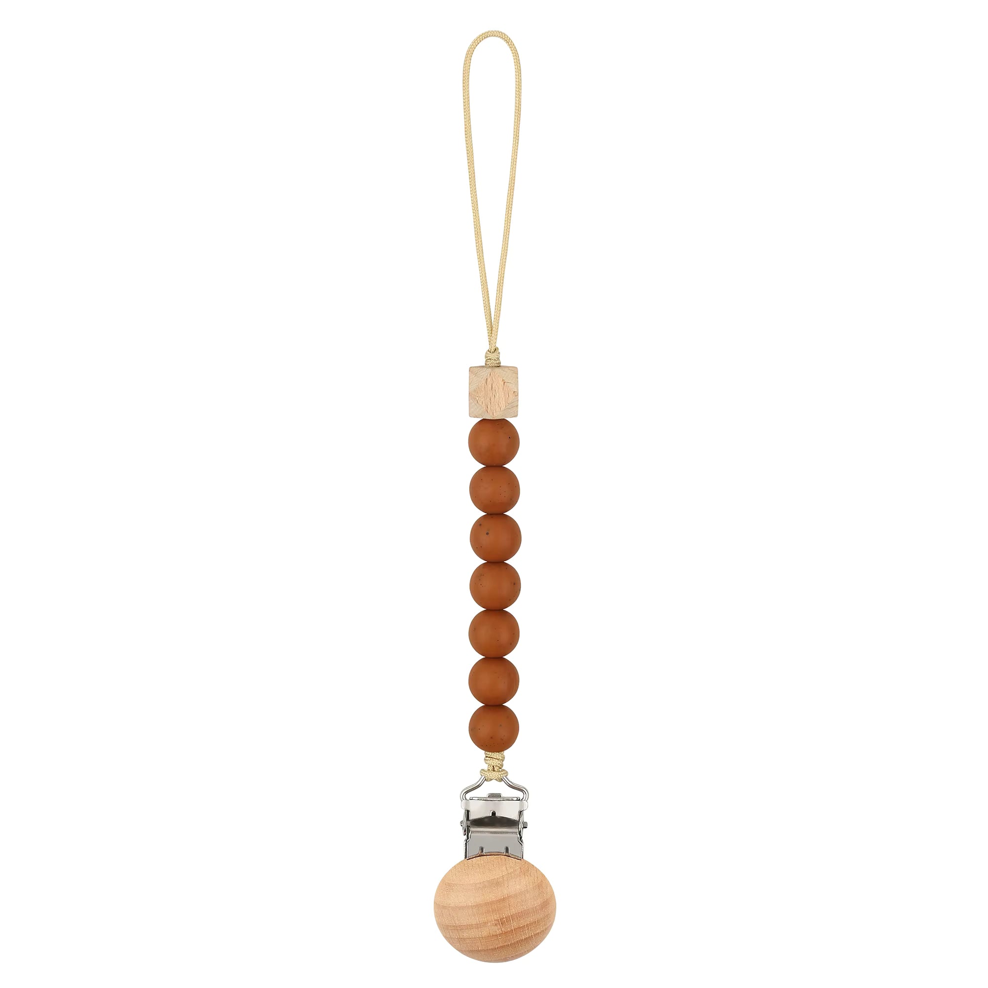Porta chupete silicona y madera