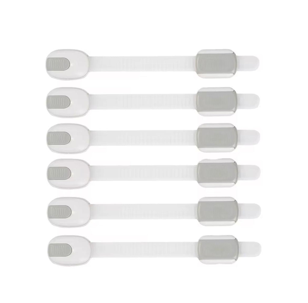 Tranca de seguridad para niños blanca/gris x4