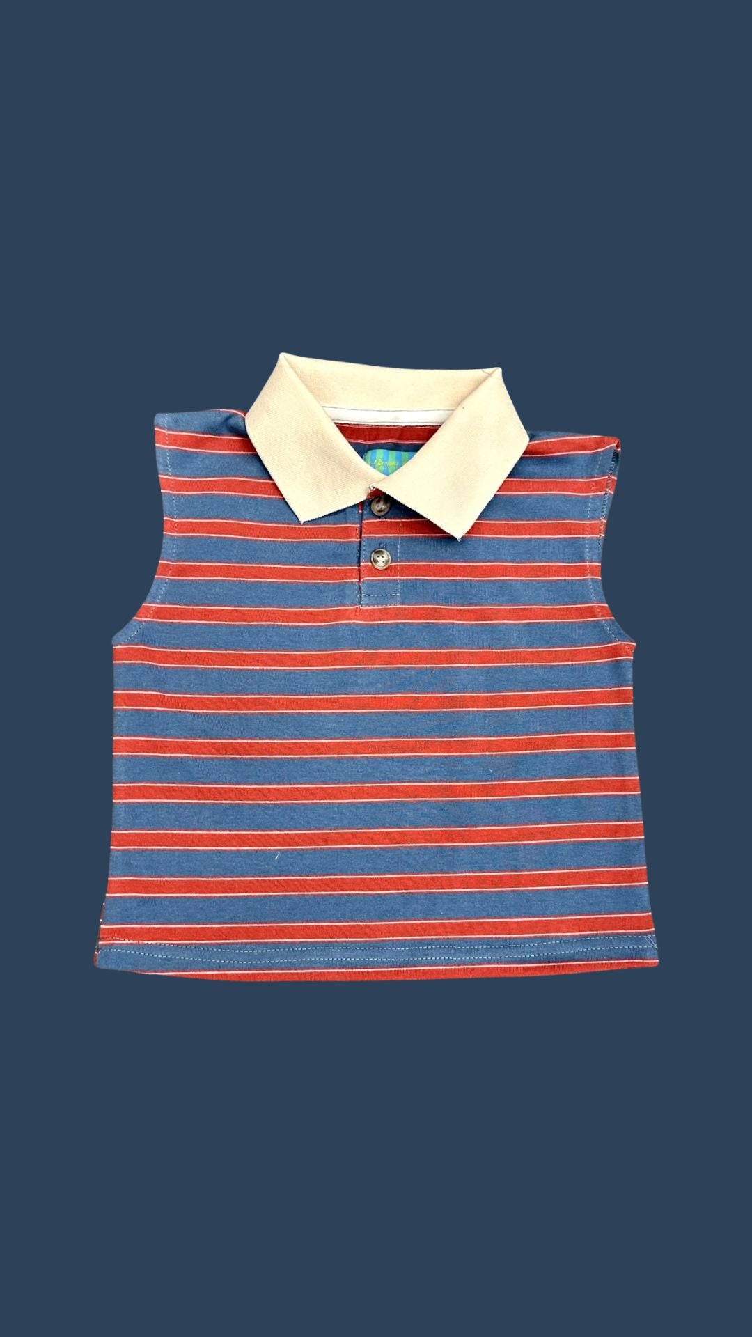 Remera musculosa cuello polo