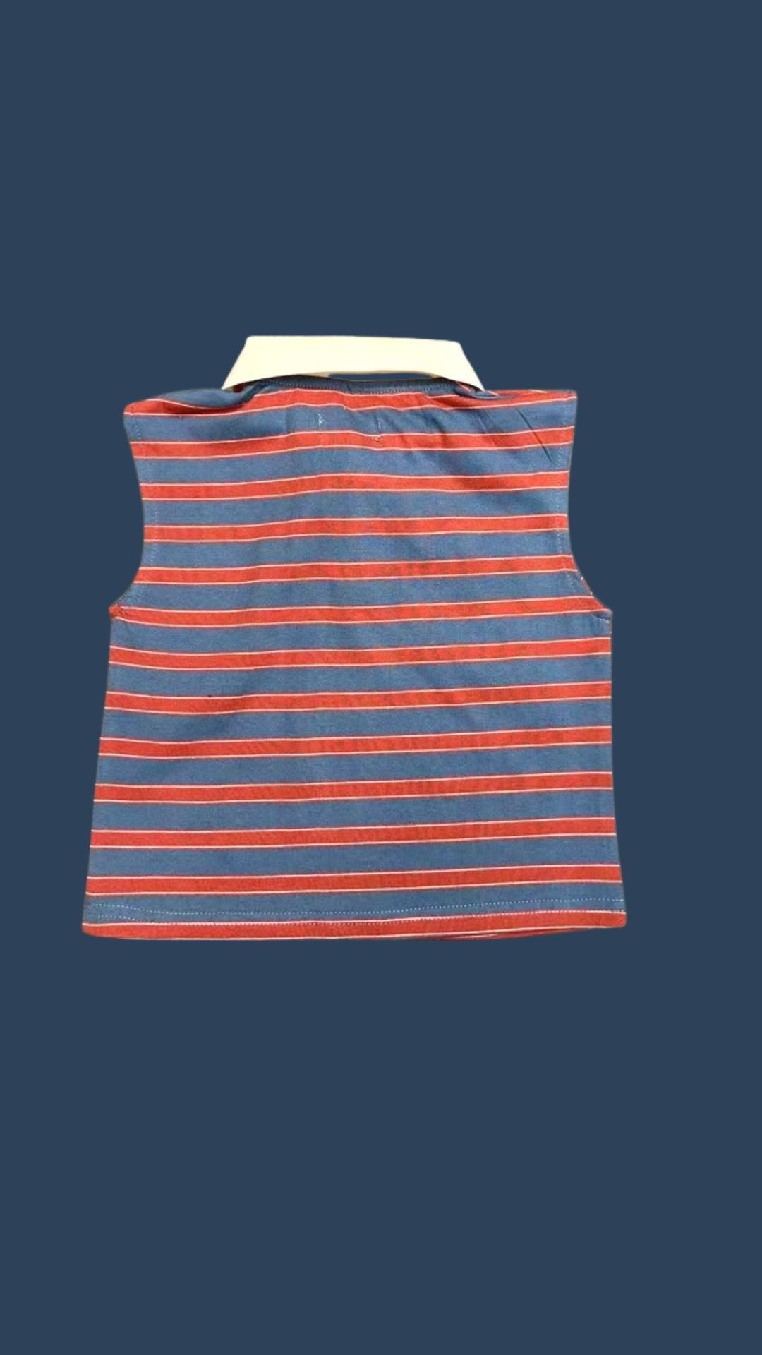 Musculosa cuello polo niña